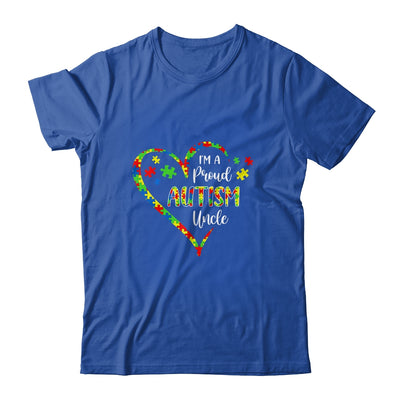 Im A Proud Autism Uncle Love Heart Autism Awareness T-Shirt & Hoodie | Teecentury.com