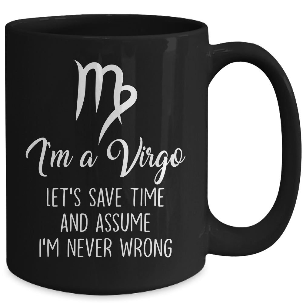 Im A Virgo Virgo Symbol Zodiac Birthday Funny Mug | teecentury