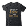 Im Here To Drink And Draft Kickers Team Funny Football T-Shirt & Hoodie | Teecentury.com