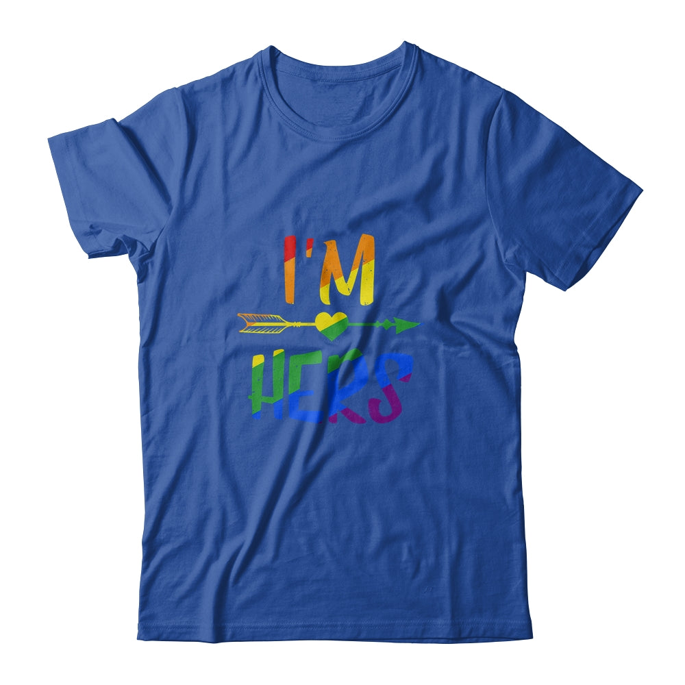 Im Hers Shes Mine Lesbian Couple Matching LGBT Pride T-Shirt & Hoodie | Teecentury.com
