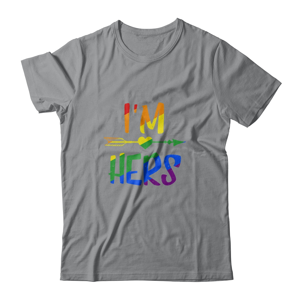 Im Hers Shes Mine Lesbian Couple Matching LGBT Pride T-Shirt & Hoodie | Teecentury.com