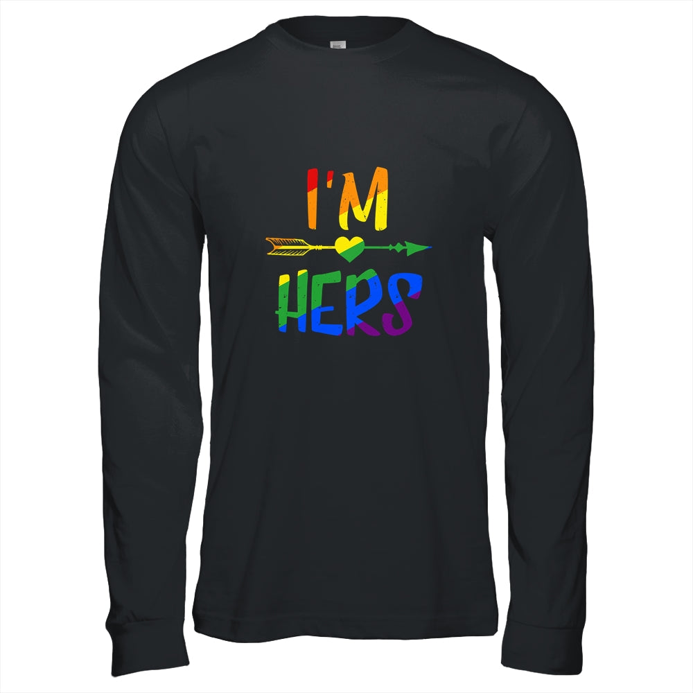 Im Hers Shes Mine Lesbian Couple Matching LGBT Pride T-Shirt & Hoodie | Teecentury.com