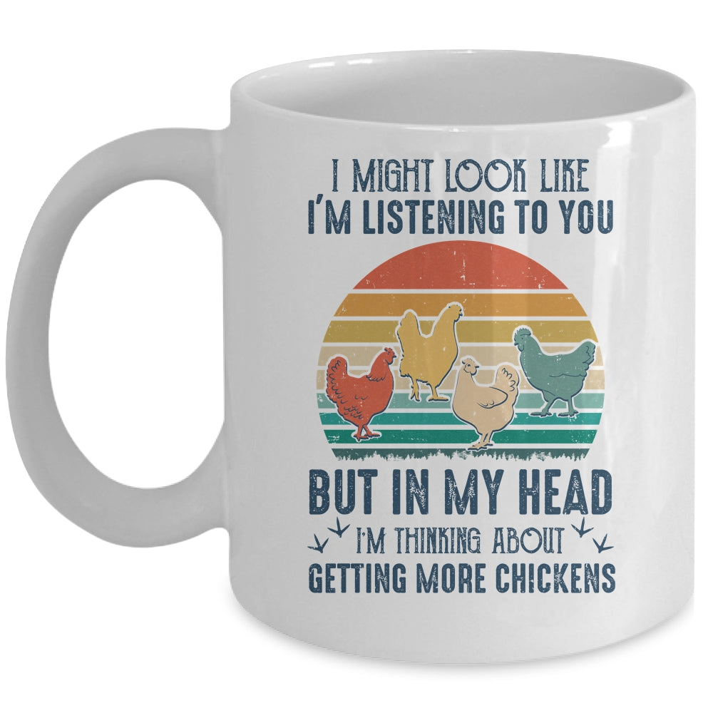 Im Listening To You But In My Head Chicken Mug Coffee Mug | Teecentury.com