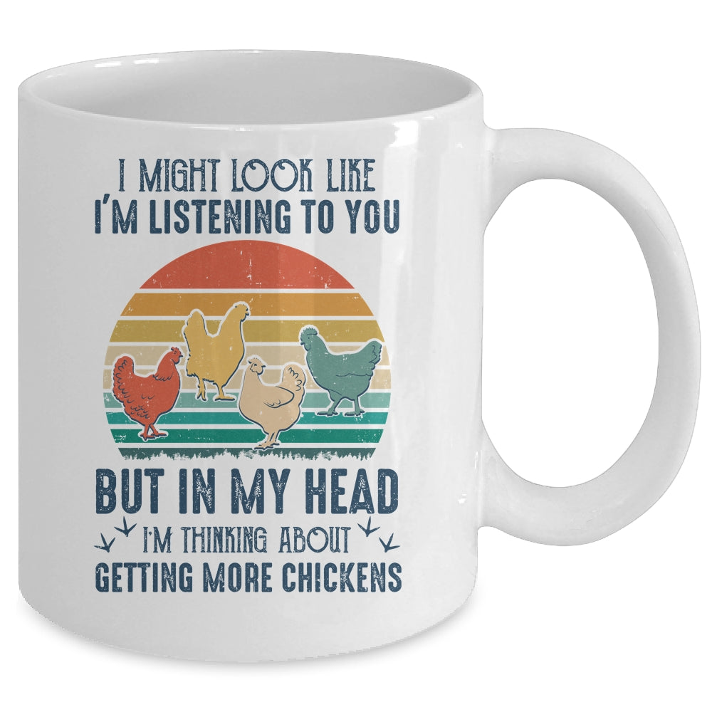 Im Listening To You But In My Head Chicken Mug Coffee Mug | Teecentury.com