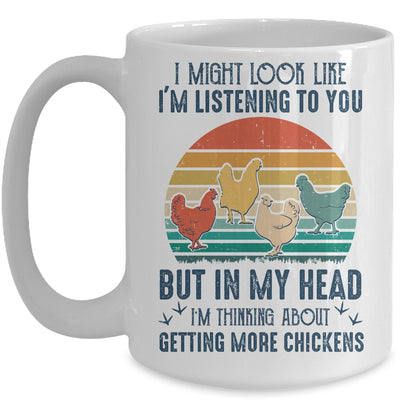 Im Listening To You But In My Head Chicken Mug Coffee Mug | Teecentury.com