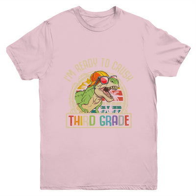 Im Ready To Crush 3rd Grade Dinosaur T Rex Back To School Youth Shirt | teecentury