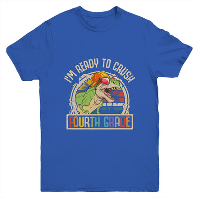 Im Ready To Crush 4th Grade Dinosaur T Rex Back To School Youth Shirt | teecentury