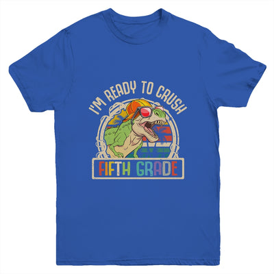 Im Ready To Crush 5th Grade Dinosaur T Rex Back To School Youth Shirt | teecentury