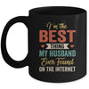 Im The Best Thing My Husband Ever Found On The Internet Retro Mug | teecentury