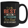 Im The Best Thing My Husband Ever Found On The Internet Retro Mug | teecentury