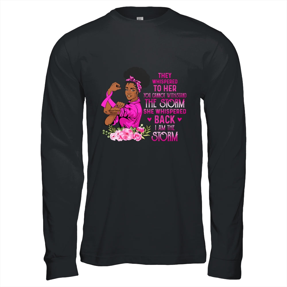 Im The Storm Strong Women Breast Cancer Pink Ribbon Warrior T-Shirt & Hoodie | Teecentury.com