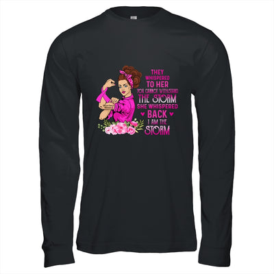 Im The Storm Strong Women Breast Cancer Warrior Pink Ribbon T-Shirt & Hoodie | Teecentury.com