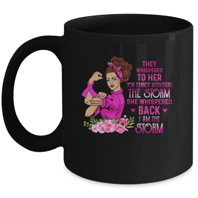 Im The Storm Strong Women Breast Cancer Warrior Pink Ribbon Mug Coffee Mug | Teecentury.com