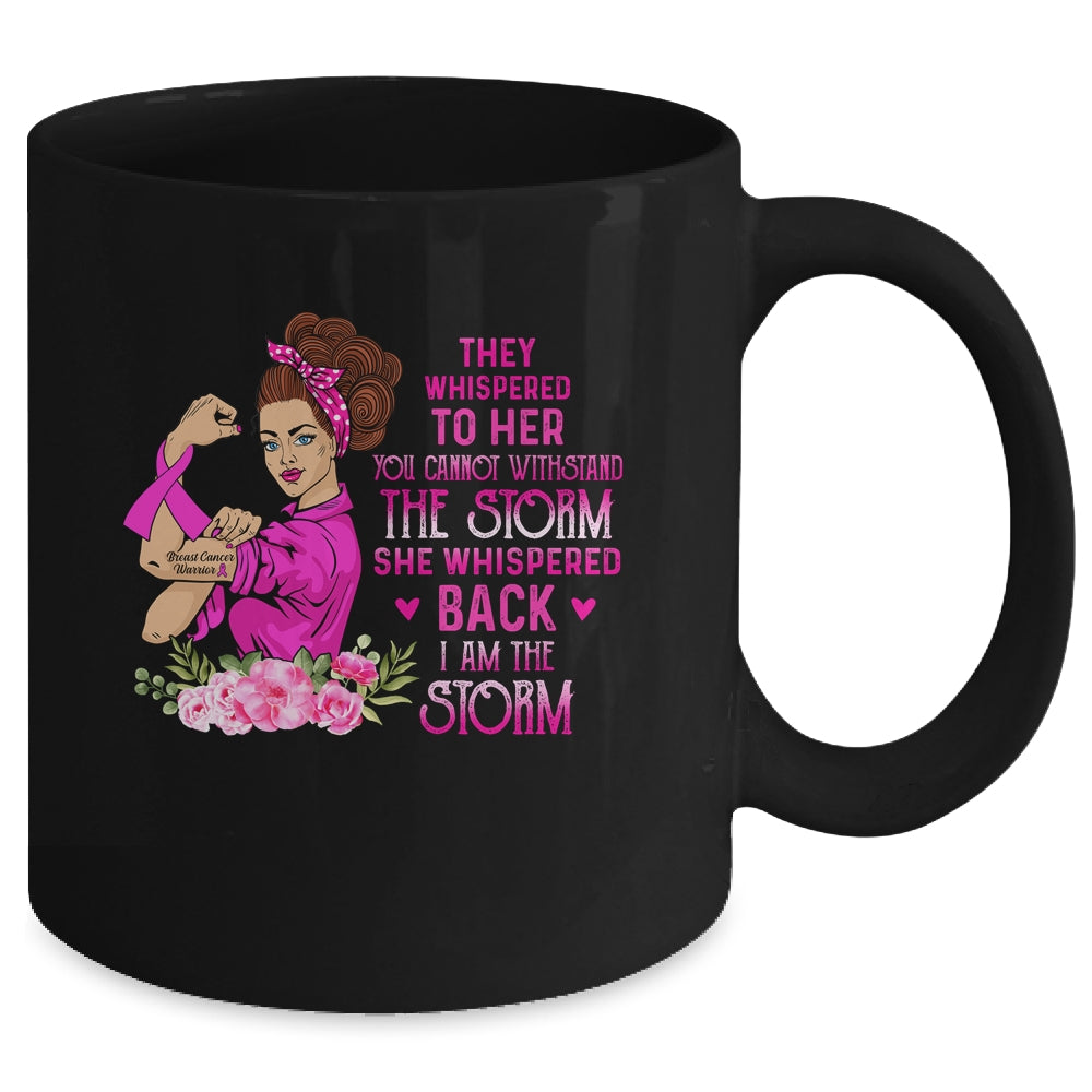 Im The Storm Strong Women Breast Cancer Warrior Pink Ribbon Mug Coffee Mug | Teecentury.com
