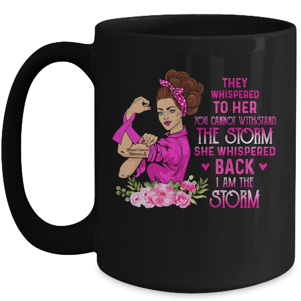 Im The Storm Strong Women Breast Cancer Warrior Pink Ribbon Mug Coffee Mug | Teecentury.com