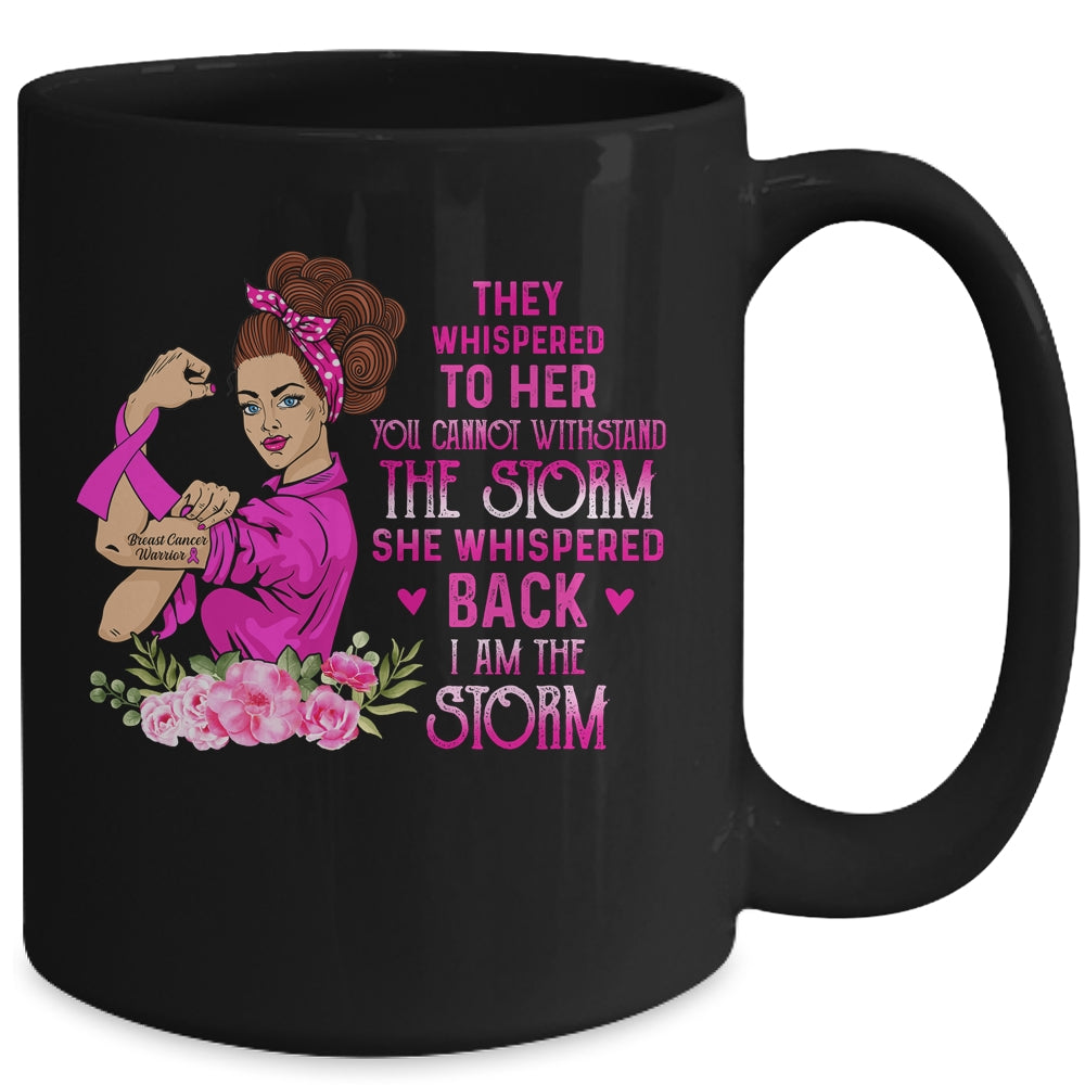 Im The Storm Strong Women Breast Cancer Warrior Pink Ribbon Mug Coffee Mug | Teecentury.com