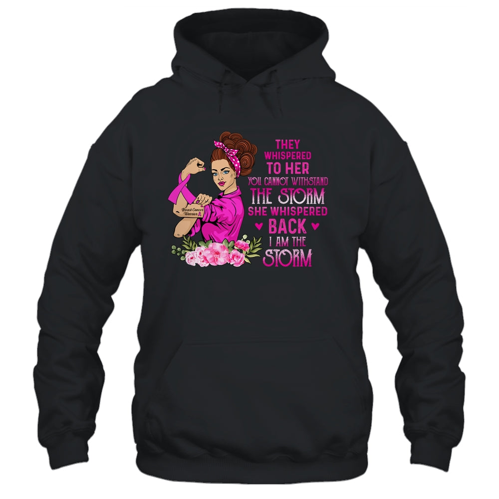 Im The Storm Strong Women Breast Cancer Warrior Pink Ribbon T-Shirt & Hoodie | Teecentury.com