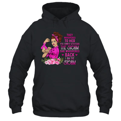 Im The Storm Strong Women Breast Cancer Warrior Pink Ribbon T-Shirt & Hoodie | Teecentury.com
