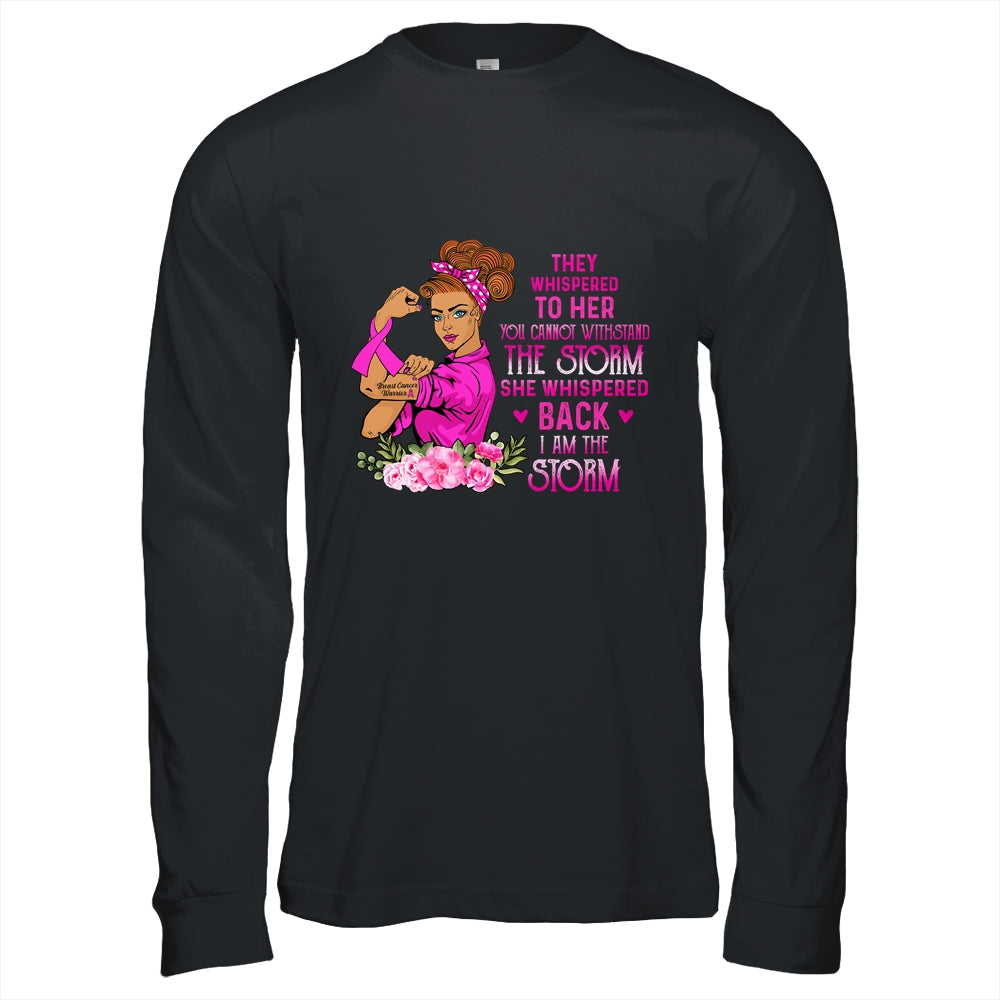 Im The Storm Strong Women Warrior Breast Cancer Pink Ribbon T-Shirt & Hoodie | Teecentury.com