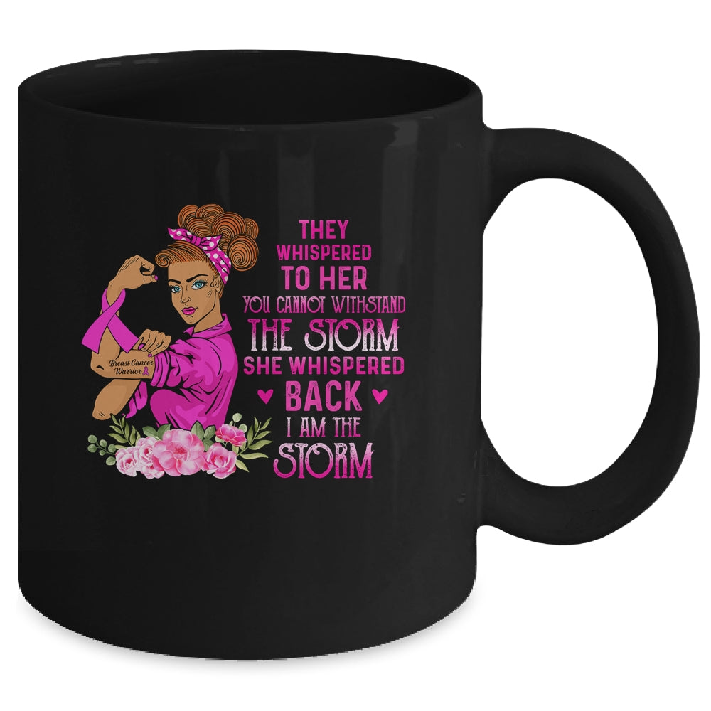 Im The Storm Strong Women Warrior Breast Cancer Pink Ribbon Mug Coffee Mug | Teecentury.com
