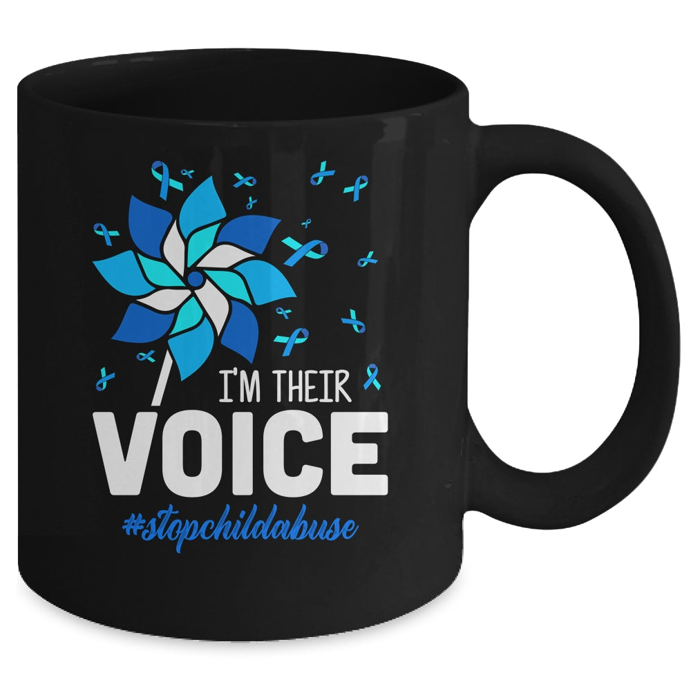Im Their Voice Pinwheel Child Abuse Prevention Awareness Mug | teecentury