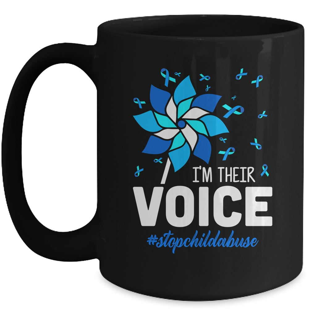 Im Their Voice Pinwheel Child Abuse Prevention Awareness Mug | teecentury