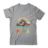 In A World Full Of Grandpas Be A Papa Vintage Fathers Day T-Shirt & Hoodie | Teecentury.com