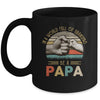 In A World Full Of Grandpas Be A Papa Vintage Fathers Day Mug Coffee Mug | Teecentury.com