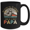 In A World Full Of Grandpas Be A Papa Vintage Fathers Day Mug Coffee Mug | Teecentury.com