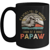 In A World Full Of Grandpas Be A Papaw Vintage Fathers Day Mug Coffee Mug | Teecentury.com