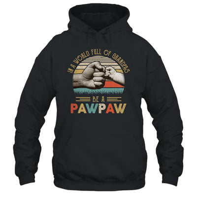 In A World Full Of Grandpas Be A Pawpaw Vintage Fathers Day T-Shirt & Hoodie | Teecentury.com