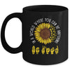 In A World Where You Can Be Anything Be Kind ASL Sunflower Mug Coffee Mug | Teecentury.com