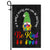 In A World Where You Can Be Anything Be Kind Flag Gnomes Welcome Daisy Rainbow Be Kind Peace Sign Flag | Teecentury.com