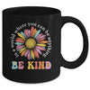 In A World Where You Can Be Anything Be Kind Rainbow Groovy Mug | teecentury