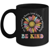 In A World Where You Can Be Anything Be Kind Rainbow Groovy Mug | teecentury