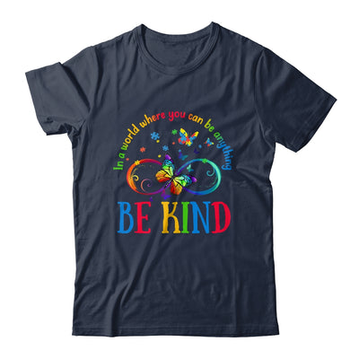 In A World Where You Can Be Kind Butterfly Autism Awareness Shirt & Hoodie | teecentury