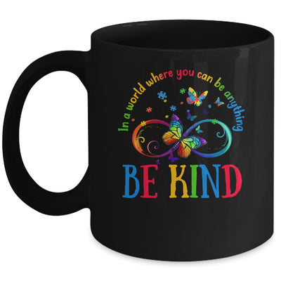 In A World Where You Can Be Kind Butterfly Autism Awareness Mug | teecentury