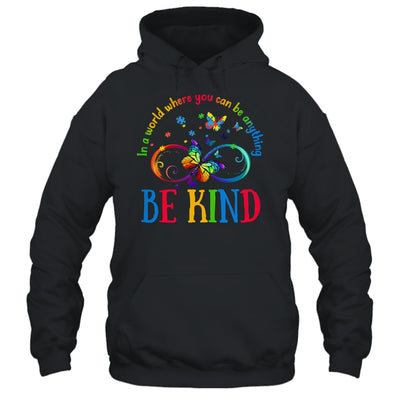 In A World Where You Can Be Kind Butterfly Autism Awareness Shirt & Hoodie | teecentury