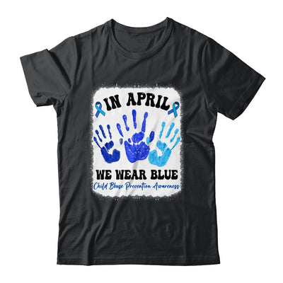 In April Blue Ribbon Child Abuse Prevention Awareness Hands Shirt & Hoodie | teecentury