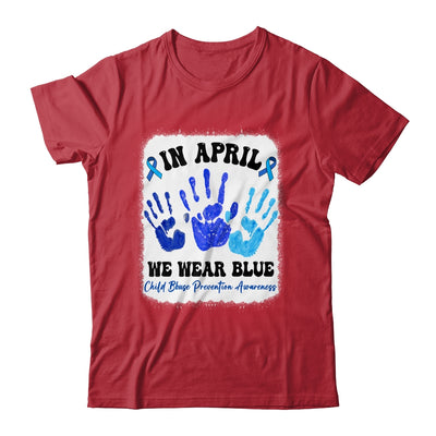 In April Blue Ribbon Child Abuse Prevention Awareness Hands Shirt & Hoodie | teecentury