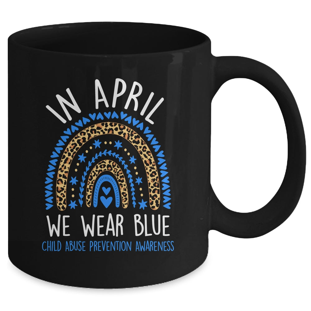 In April We Wear Blue Cool Child Abuse Prevention Awareness Mug | teecentury