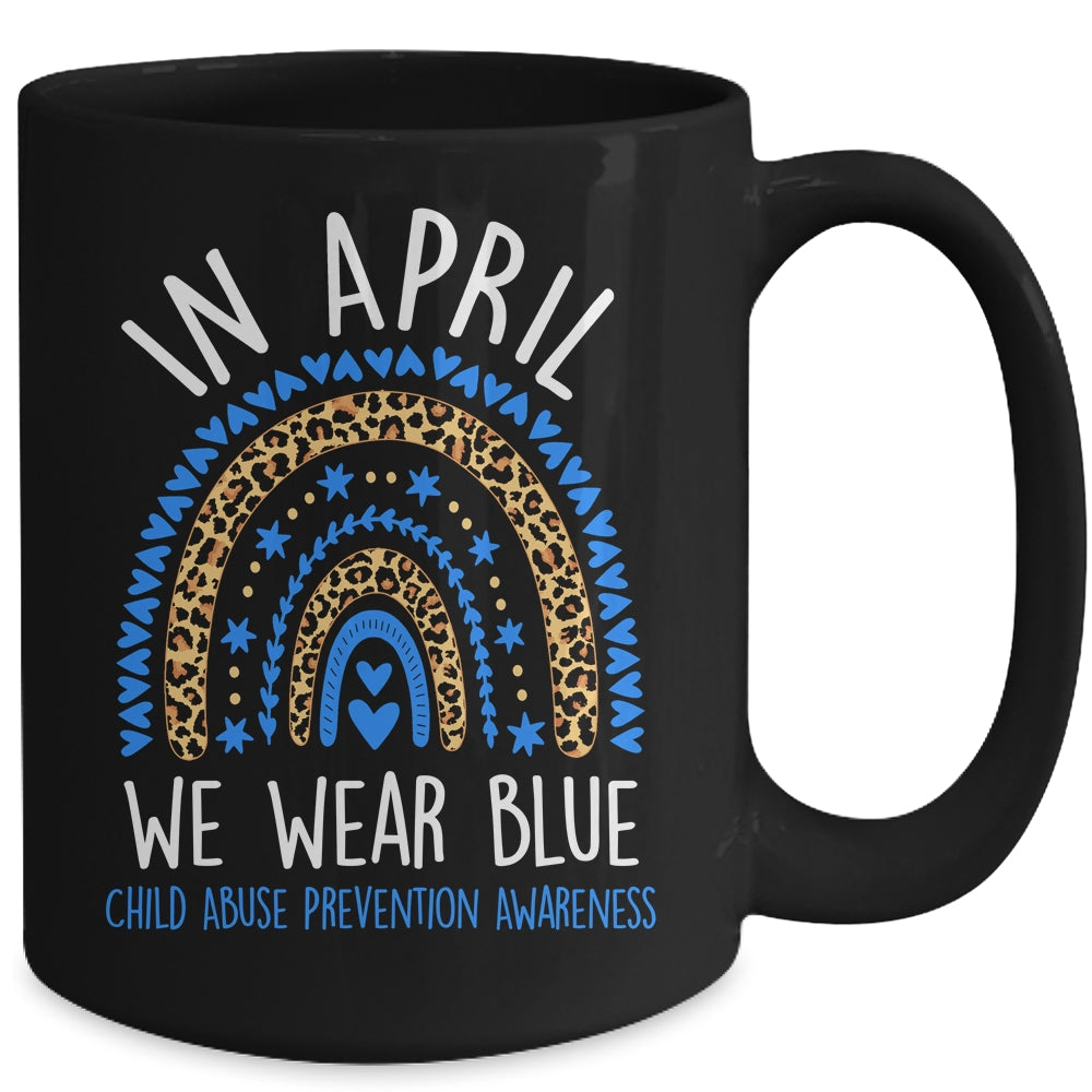 In April We Wear Blue Cool Child Abuse Prevention Awareness Mug | teecentury