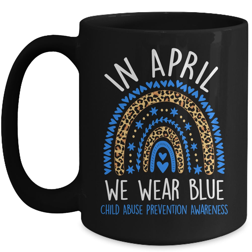In April We Wear Blue Cool Child Abuse Prevention Awareness Mug | teecentury