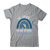 In April We Wear Blue Rainbow Puzzle Autism Awareness T-Shirt & Hoodie | Teecentury.com