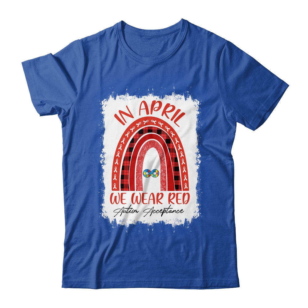In April Wear Red Instead Autism-Acceptance T-Shirt & Hoodie | Teecentury.com
