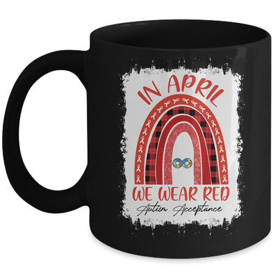 In April Wear Red Instead Autism-Acceptance Mug Coffee Mug | Teecentury.com