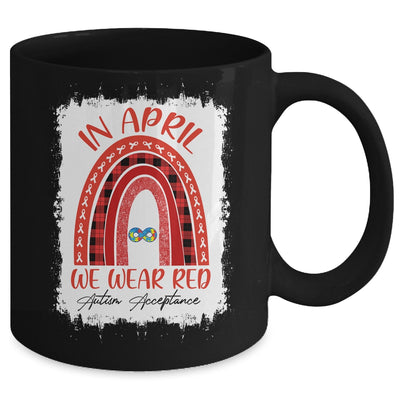 In April Wear Red Instead Autism-Acceptance Mug Coffee Mug | Teecentury.com