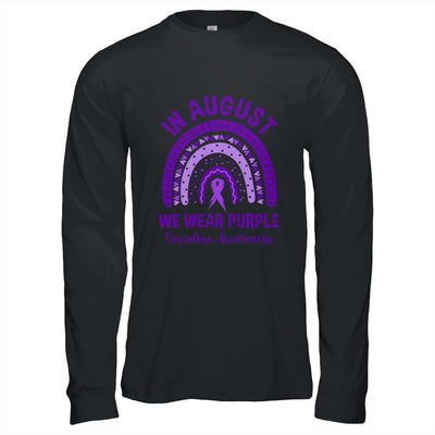 In August We Wear Purple Rainbow Overdose Awareness Month Shirt & Hoodie | teecentury
