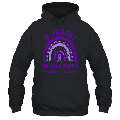 In August We Wear Purple Rainbow Overdose Awareness Month Shirt & Hoodie | teecentury