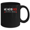 In February We Go Red American Heart Disease Awareness Mug | teecentury